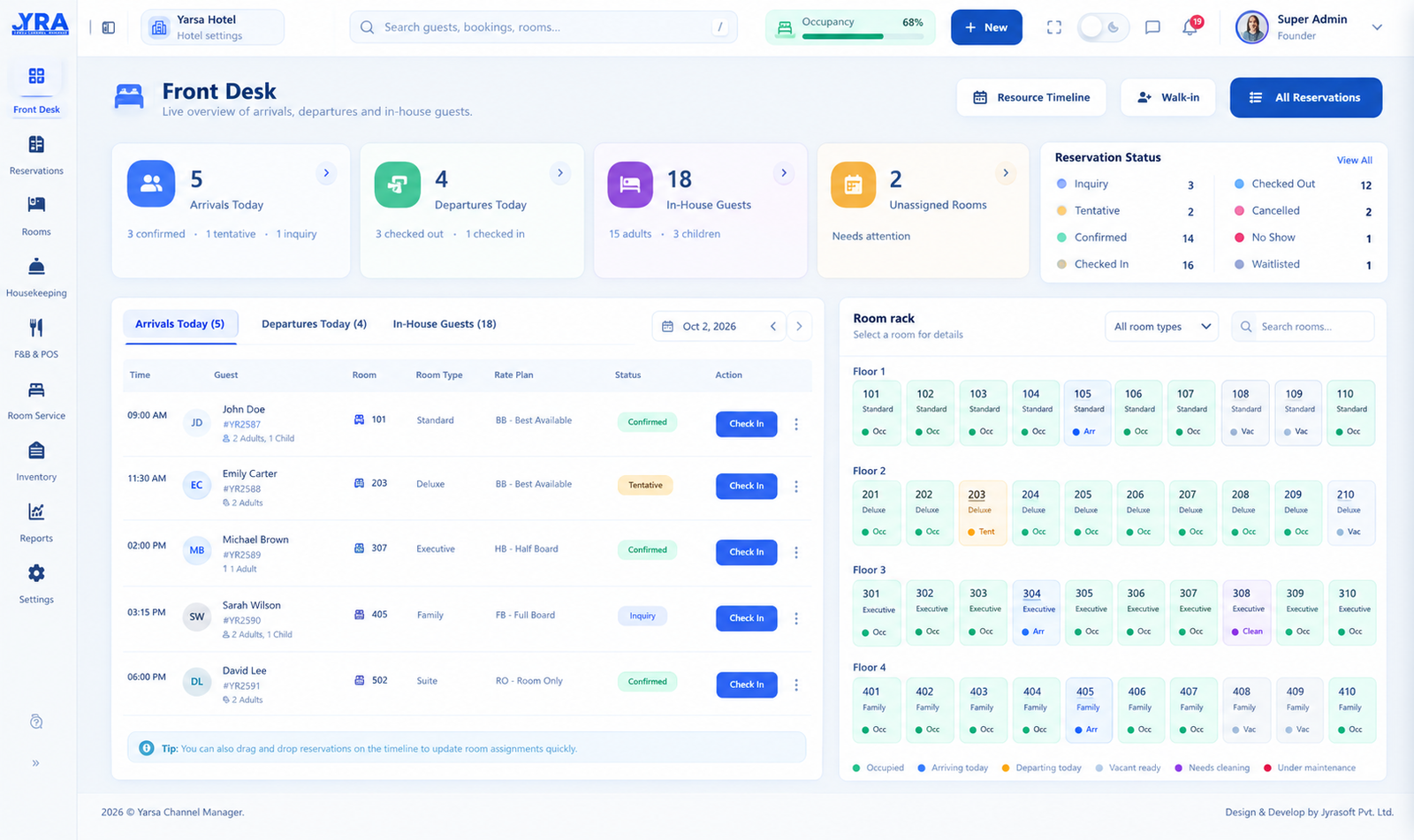 Frontdesk screenshot